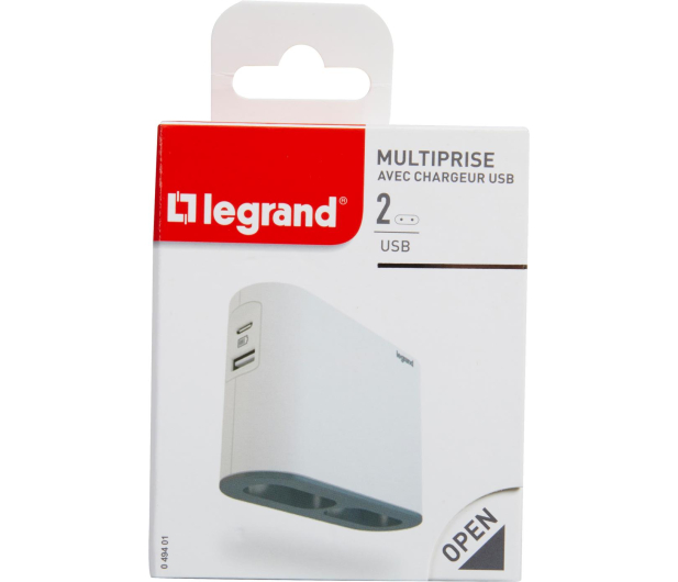 LEGRAND Rozgałęziacz - 2 gniazda, USB, USB-C 49401 - 1047786 - zdjęcie 6